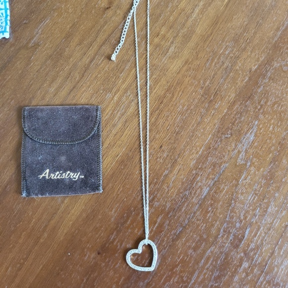 Rhinestone Heart on a Chain  by Artistry - Picture 3 of 3